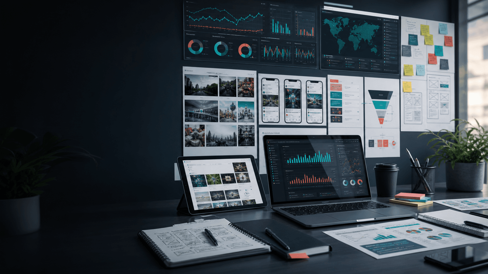 Metrosia digital growth workspace with campaign dashboards